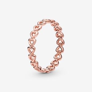 Pandora Linked Love Ring (Rose Gold)